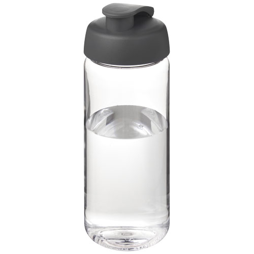 Bouteille sport promotionnelle 600 ml H2O Active® Octave Tritan™ Translucide et Gris